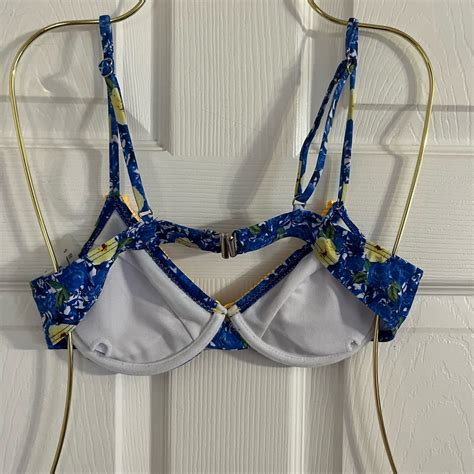 Tini Bikini Blue And Yellow Pattern Gem