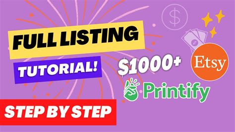 Easy Way To List On Etsy With Printify Print On Demand Step By Step