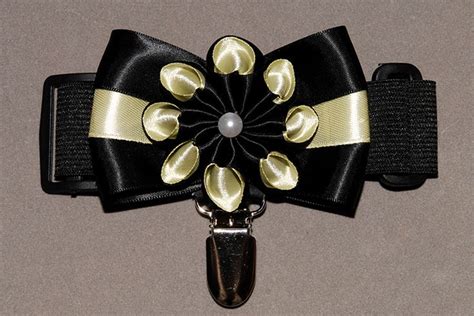 Arm band dog show ring number holder with clip black/gold (With images ...