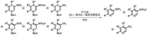 一种制备间位三氟甲硫基、二氟甲硫基或三氟甲基取代的吡啶化合物的方法