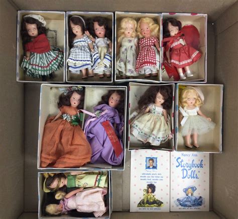 Lot Pc Nancy Ann Storybook Dolls