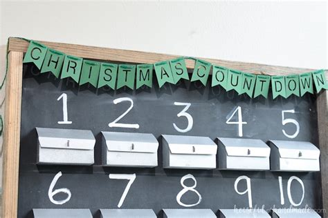 Refillable Rustic Advent Calendar - Houseful of Handmade