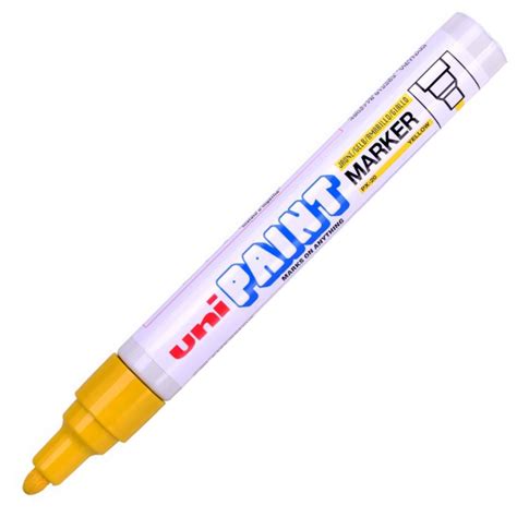 uni ball paint marker px  yellow