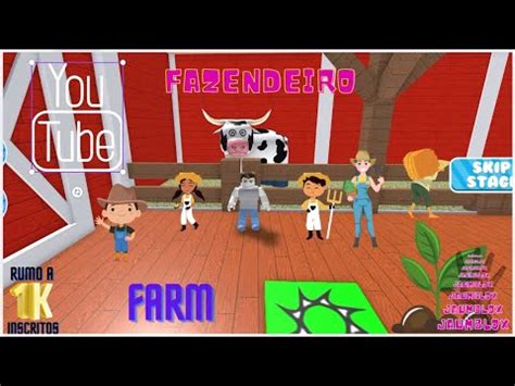 VIREI FAZENDEIRO ROBLOX ESCAPE THE FARM OBBY YouTube