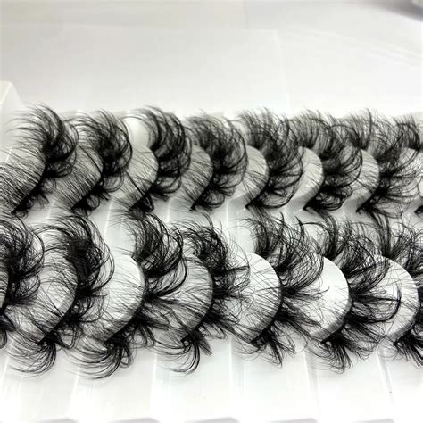 Dramatic 8 Pairs Lashes Wispy Fluffy 18mm 20mm 25mm 3d Faux Mink False