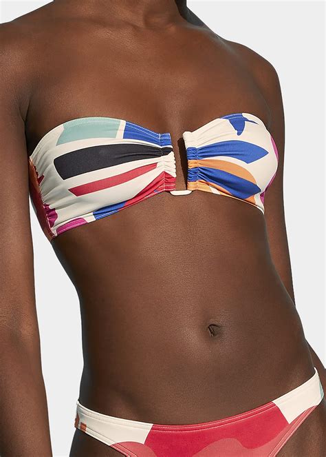 Palmier Effigie Bandeau Bikini Top Editorialist