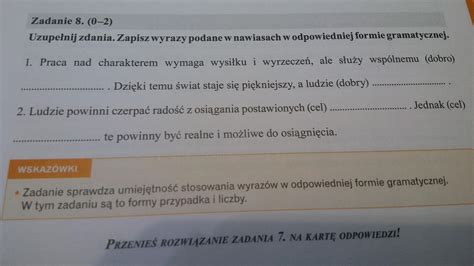 POMOCY POTRZEBUJE TEGO NA JUTRO Brainly Pl