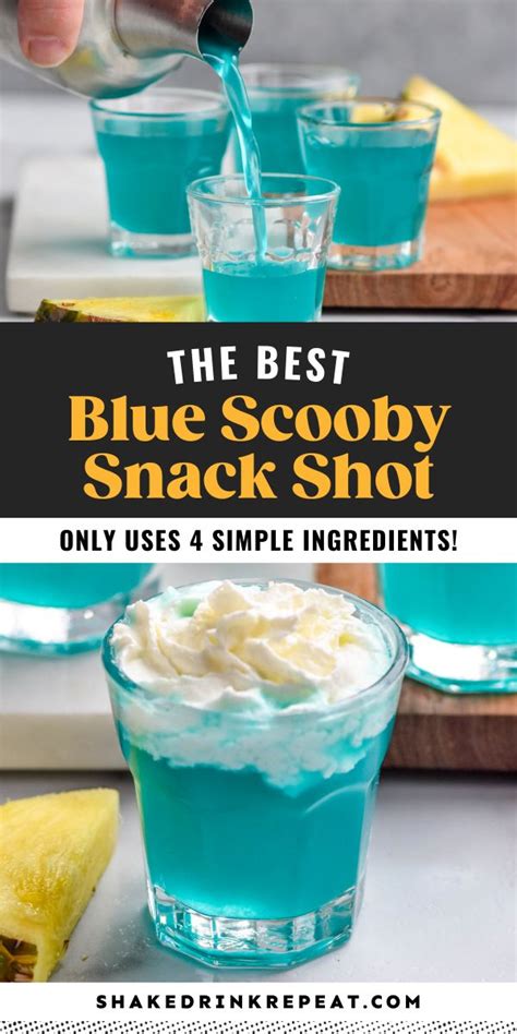 Blue Scooby Snack Shot Recipe Shots Alcohol Recipes Drinks Alcohol