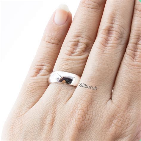 Plain Silver Band Ring Silberuh