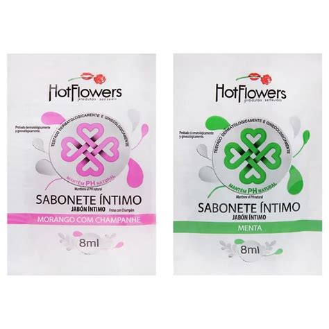 Sabonete íntimo Líquido Sachê ml Hot Flowers Gall