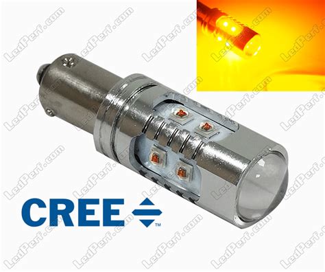 LED bulb HY21W with 10 leds CREE orange for turn signals