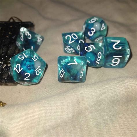 Jellyfish Dnd Dice Set D20 Ttrpg Polyhedral Dice Jellyfish In Every