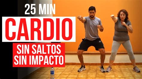 Ejercicios De CARDIO SIN IMPACTO Y SIN SALTOS Para Quemar Grasa Y Bajar