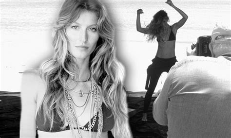 Gisele Bundchen Slips Into A String Bikini To Model Jewels In A Malibu Beach Photo Shoot Daily