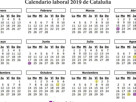 Calendario Laboral 2019 De Cataluña Los 12 Festivos Y Puentes De La