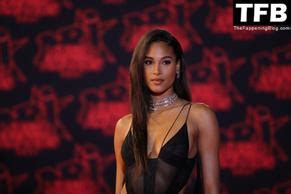 Cindy Bruna Sexy Seen Flashing Her Nude Tits At The Nrj Music Awards In France Aznude