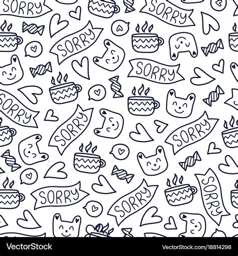 Doodles pattern Royalty Free Vector Image - VectorStock