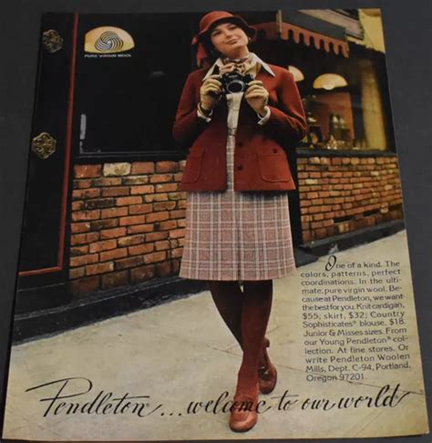 PRINT AD Sexy Heels Long Legs Fashion Lady Brunette Skirt Pendleton Art PicClick UK