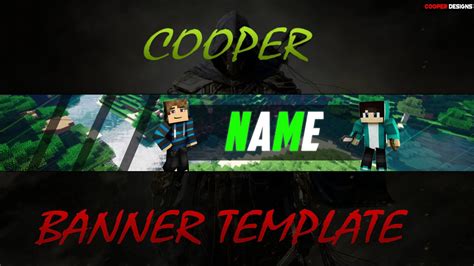 Minecraft Banner Template Link БАННЕР ШАПКА ДЛЯ ЮТУБ МАЙНКРАФТ Youtube