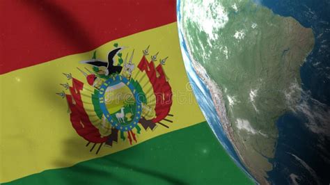 Mapa De Bolivia En El Mundo Con La Bandera De Bolivia En K Metrajes