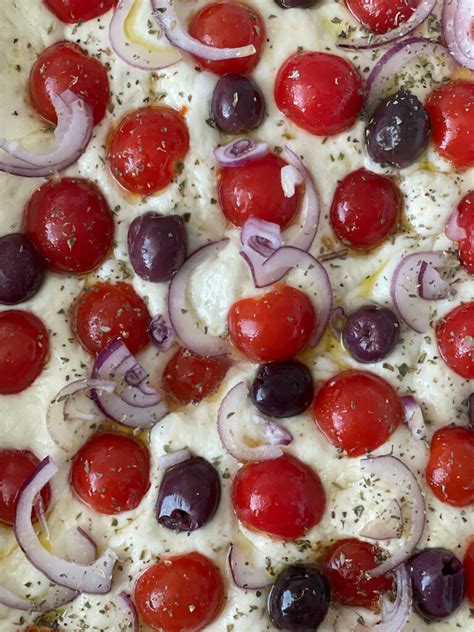 Tomato And Olive Focaccia Italian Kitchen Confessions