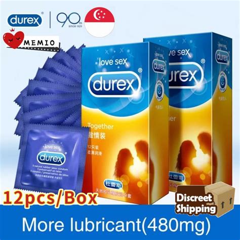 SG Seller Durex Condoms 12Pcs Box Extra Lubricated Latex Cock Penis Sleeve For Men Adult Sex