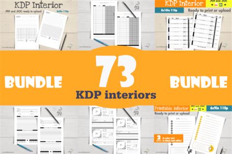 Big Bundle Kdp Notebook Interiors Graphic By Artsbynaty