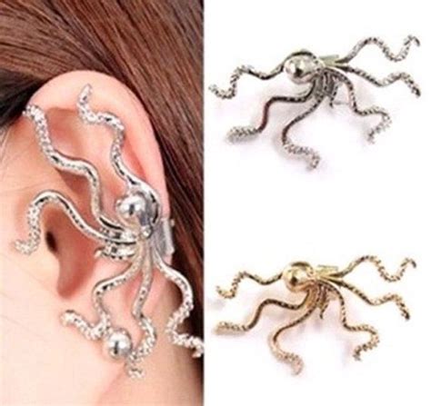 Octopus Ear Cuff Steampunk And Gothic Style