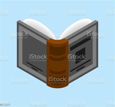 Back Open Book Isolated Vector Illustration Stock Illustration ...