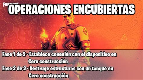 Fortnite OPERACIONES ENCUBIERTAS Destruye Estructuras Con Un Tanque