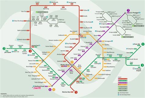 Singapore map mrt - System map mrt (Republic of Singapore)