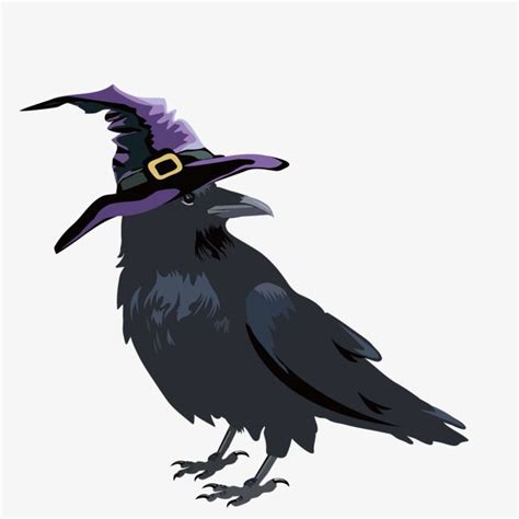 Halloween Crows Crow Halloween Vector Girl Cartoon