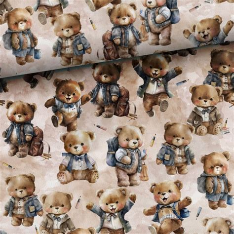 Teddy Bear Fabric - Etsy