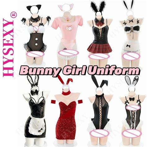 Sexy Lingerie Female Sexy Uniform Bunny Uniform Suit Couple Game Role Playing Suit Shopee