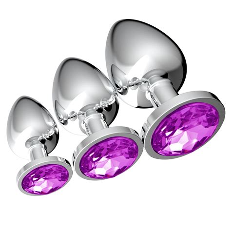 Anal Plug Butt Plug Anal Sex Toys Metal Anal Plug Training Kit Butt Toys 3 Pcs Stainless Steel
