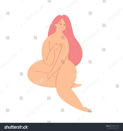 Attractive Plus Size Nude Woman Body Stock Vector Royalty Free Shutterstock