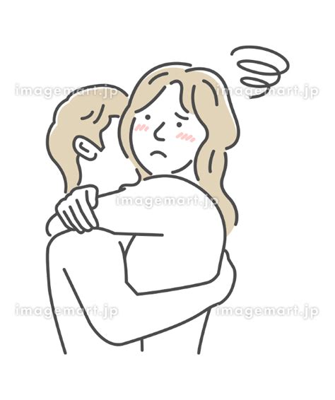裸で抱き合う男女 上半身 SEX セックス性行為 ガッカリ困るのイラスト素材 190750837 イメージマート