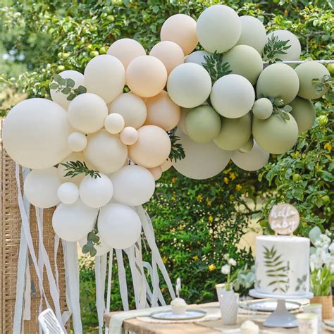 Balloon Garland Green Nude Xx Piece Party