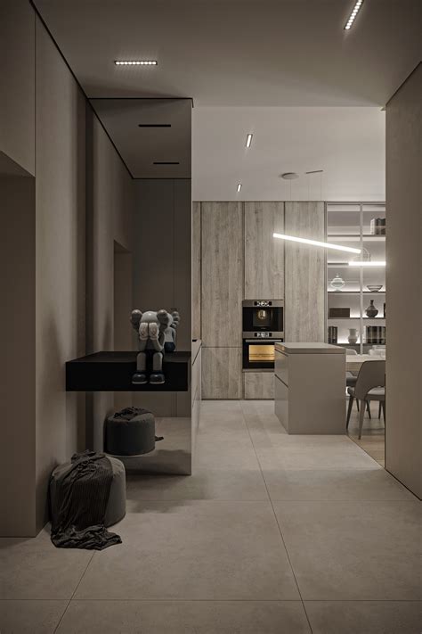 Grey Core Apartment on Behance