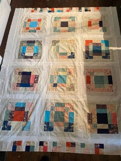 My Scrappy Quilt With 9 Disappearing Patches Story Scrap Fabric Love