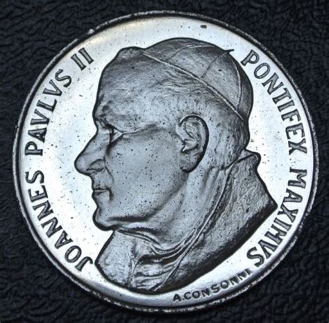 Joannes Pavlvs Ii Pont Max Pope John Paul Ii Token Medal Ebay