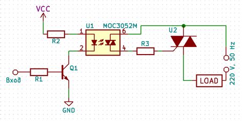 Симистор bt139 600 схема включения - Схемы