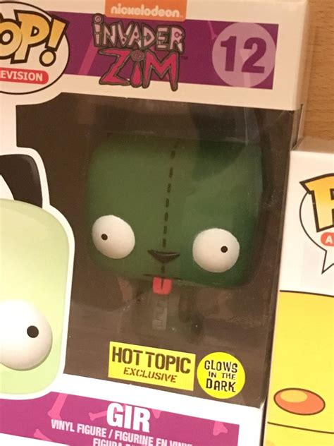 Amazon Funko Pop Tv Invader Zim Glow In The Dark Gir Hot Topic Exclusive Toys Games