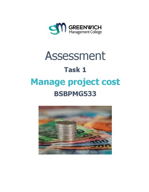 Bsbpmg Assessment Task V Assessment Task Manage Project