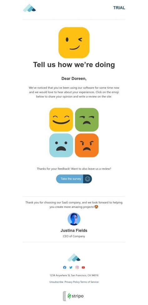 Your Feedback Matters Email Template By Fullname — Stripoemail