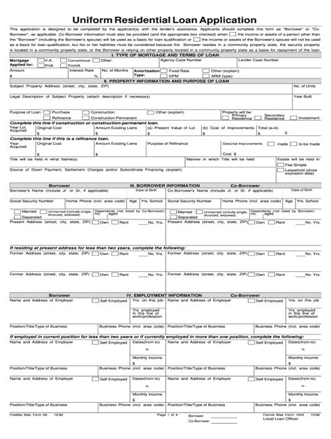 Editable 1003 Fill Out Sign Online DocHub