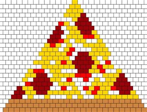 Pepperoni Pizza Bikini Bead Pattern Peyote Bead Patterns Food Bead Patterns