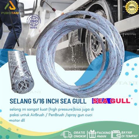 Jual Selang Pompa Air Dc Benang Hiprex Elastis Hose Inch Seagull