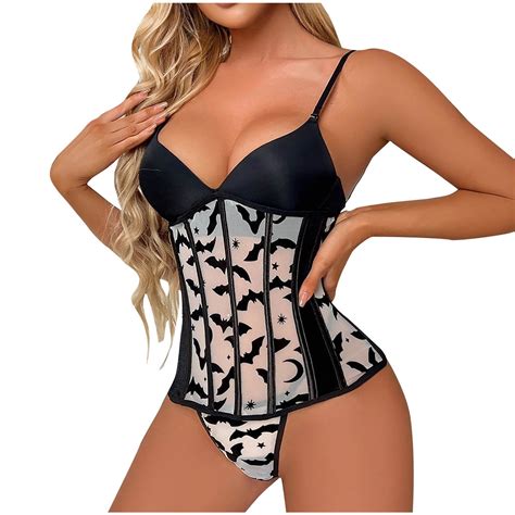 Iroinnid Women S V Neck Sleeveless Lingerie V Neck At Hip Waistband Shaping Corset Suit Backless