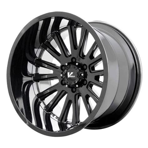 22x12 V Rock Vr11 Anvil 6x5 5 44 Gloss Black Wheels Rims Set 4 Wheels